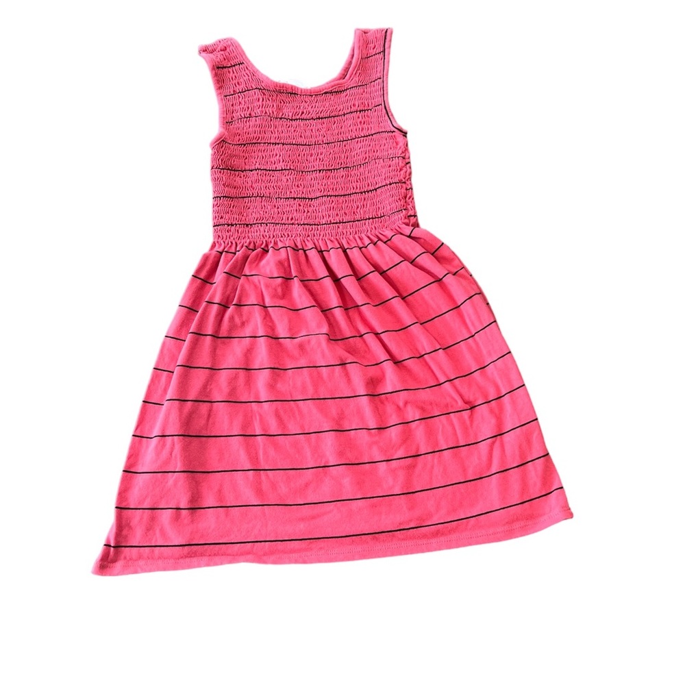Full Tilt Smocked Bodice Striped Dress - Youth Girls Striped Dress